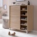 Schuhschrank in Braun - 100x38x108 (LxBxH)