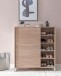 Schuhschrank in Braun - 100x38x108 (LxBxH)