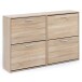 Schuhschrank in Grau - 120x24x81cm (LxBxH)