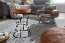 Sitzhocker in Braun - 35x35x48 (LxBxH)