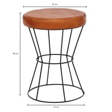 Sitzhocker in Braun - 35x35x48 (LxBxH)