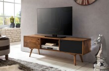 TV-Board in Schwarz - 140x35x45 (LxBxH)
