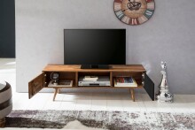 TV-Board in Schwarz - 140x35x45 (LxBxH)