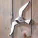 Wanddekoobjekt in Silber aus Aluminium - 30x3x13cm (LxBxH)