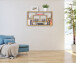 Wandregal in Braun - 85x16x48 (LxBxH)