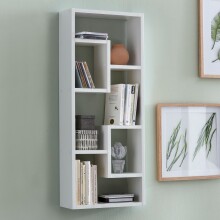 Wandregal in Weiß - 36x15x90cm (LxBxH)