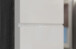 Hängeschrank >Sandusky< in rauchsilber/weiß hochglanz - 74x79x24cm (BxHxT)