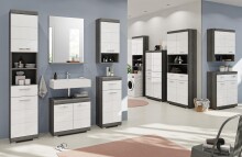 Spiegelschrank >Sandusky< in rauchsilber/spiegelglas - 60x79x18cm (BxHxT)