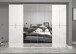 Drehtürenschrank >Paterson< in weiß/weiß hochglanz - 244x193x34cm (BxHxT)