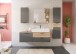 Hängeschrank >Mason< in nox oak/basalt grau - 37x77x24cm (BxHxT)