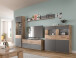 TV-Board >Mason< in nox oak/basalt grau - 130x53x47cm (BxHxT)
