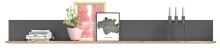 Wandboard >Mason< in nox oak/basalt grau -...