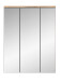 Spiegelschrank >Mason< in nox oak/spiegelglas - 60x77x18cm (BxHxT)