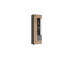 Vitrine >Fayetteville I< in grau/grau - 60x194x37cm (BxHxT)