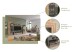 Vitrine >Fayetteville I< in grau/grau - 60x194x37cm (BxHxT)