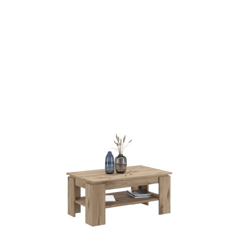 Couchtisch >Twin Lakes I< in nox oak/nox oak - 100x45x60cm (BxHxT)