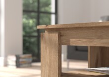 Couchtisch >Twin Lakes I< in nox oak/nox oak - 100x45x60cm (BxHxT)