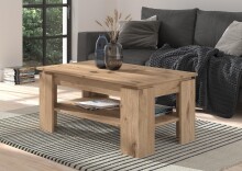 Couchtisch >Twin Lakes I< in nox oak/nox oak - 100x45x60cm (BxHxT)