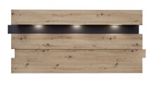 Wandregal >Meagan< in Artisan Eiche - 202x93x26cm...