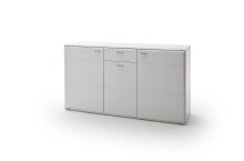 Beistellschrank >Amora< in Weiß matt -...