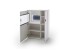Beistellschrank >AMORA< in weiß aus Holzwerkstoff - 90x124x38cm (BxHxT)