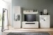 Beistellschrank >AMORA< in weiß aus Holzwerkstoff - 90x124x38cm (BxHxT)