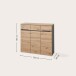 Schuhschrank >Meagan< in Artisan Eiche - 120x107x38cm (BxHxT)