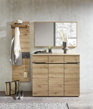 Garderobenpaneel >Meagan< in Artisan Eiche - 50x170x30cm (BxHxT)