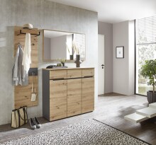 Wandspiegel >Meagan< in Artisan Eiche - 120x70x2cm (BxHxT)