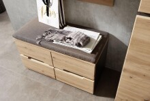 Garderoben-Set >Meagan< in Artisan Eiche - 255x192x38cm (BxHxT)