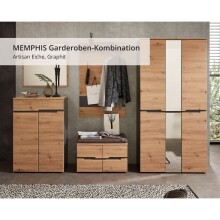 Garderoben-Set >Meagan< in Artisan Eiche -...