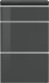 Schuhschrank >Magione< in Anthrazit Hochglanz - 60x108x26.5cm (BxHxT)