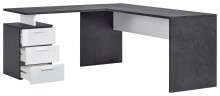 Schreibtisch >Novara< in Schiefer - 160x75x180cm (BxHxT)