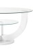 Couchtisch >Denver< (B/H/T: 80x40x80 cm) in weiß, Glas - 80x40x80 (BxHxT)