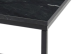 Beistelltisch >Samy< (B/H/T: 60x46x60 cm) in schwarzer Marmor, schwarz