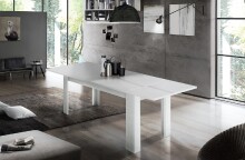 Esstisch >Jesolo< in Lärche Weiß - 140x75x90cm (BxHxT)