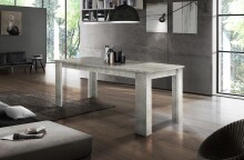 Esstisch >Jesolo< in Beton hell - 140x75x90cm (BxHxT)