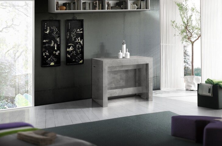 Esstisch >Pachino< in Zement - 51x77x90cm (BxHxT)