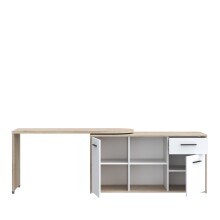 Beistellschrank >Alwernia< in Sonoma-Eiche - 144x74.1x50cm (BxHxT)
