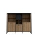 Barschrank >Hialeah< in Riviera Eiche - 139.4x117.1x40.2cm (BxHxT)
