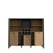 Barschrank >Hialeah< in Riviera Eiche - 139.4x117.1x40.2cm (BxHxT)