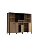 Barschrank >Hialeah< in Riviera Eiche - 139.4x117.1x40.2cm (BxHxT)