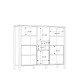 Barschrank >Hialeah< in Riviera Eiche - 139.4x117.1x40.2cm (BxHxT)