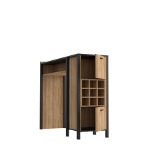 Bartisch >Hialeah< in Riviera Eiche - 151.5x120.3x49.2cm (BxHxT)