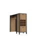 Bartisch >Hialeah< in Riviera Eiche - 151.5x120.3x49.2cm (BxHxT)