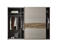 Kleiderschrank >Carlynn< in Champagner - 270x210x60cm (BxHxT)