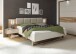Bett >Carlynn< in Champagner - 306x100x208.2cm (BxHxT)