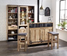 Barhocker >Pina< in Alpine Lodge Nachbildung - 38x71x36cm (BxHxT)