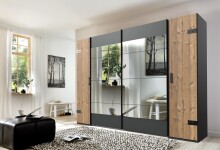 Dreh-/Schwebetürenschrank >Stockholm I<...