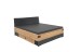 Bett >Stockholm I< (B/H/T: 169x96x210 cm) in braun - 169x96x210cm (BxHxT)